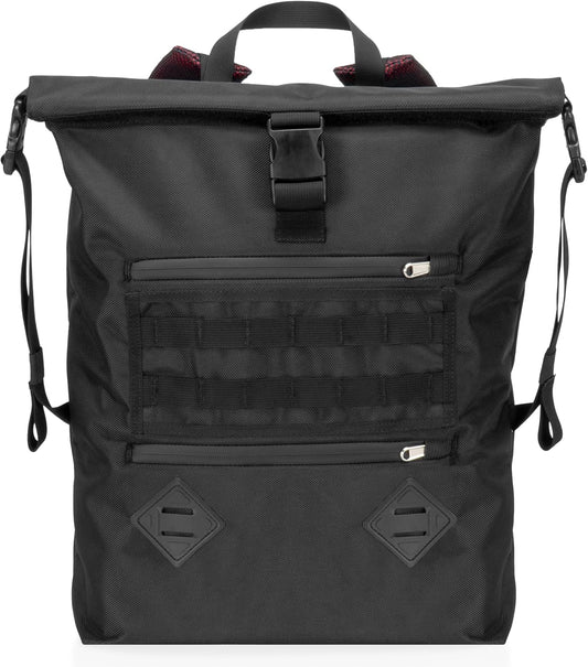 Xtreme Sight Line ~ AQUA RT~S Water-Proof Faraday Backpack ~ Sleek, Compact, Blocks RF and EMF ~ Red ~ 17" tall by 13.5" wide by 4.5" deep
