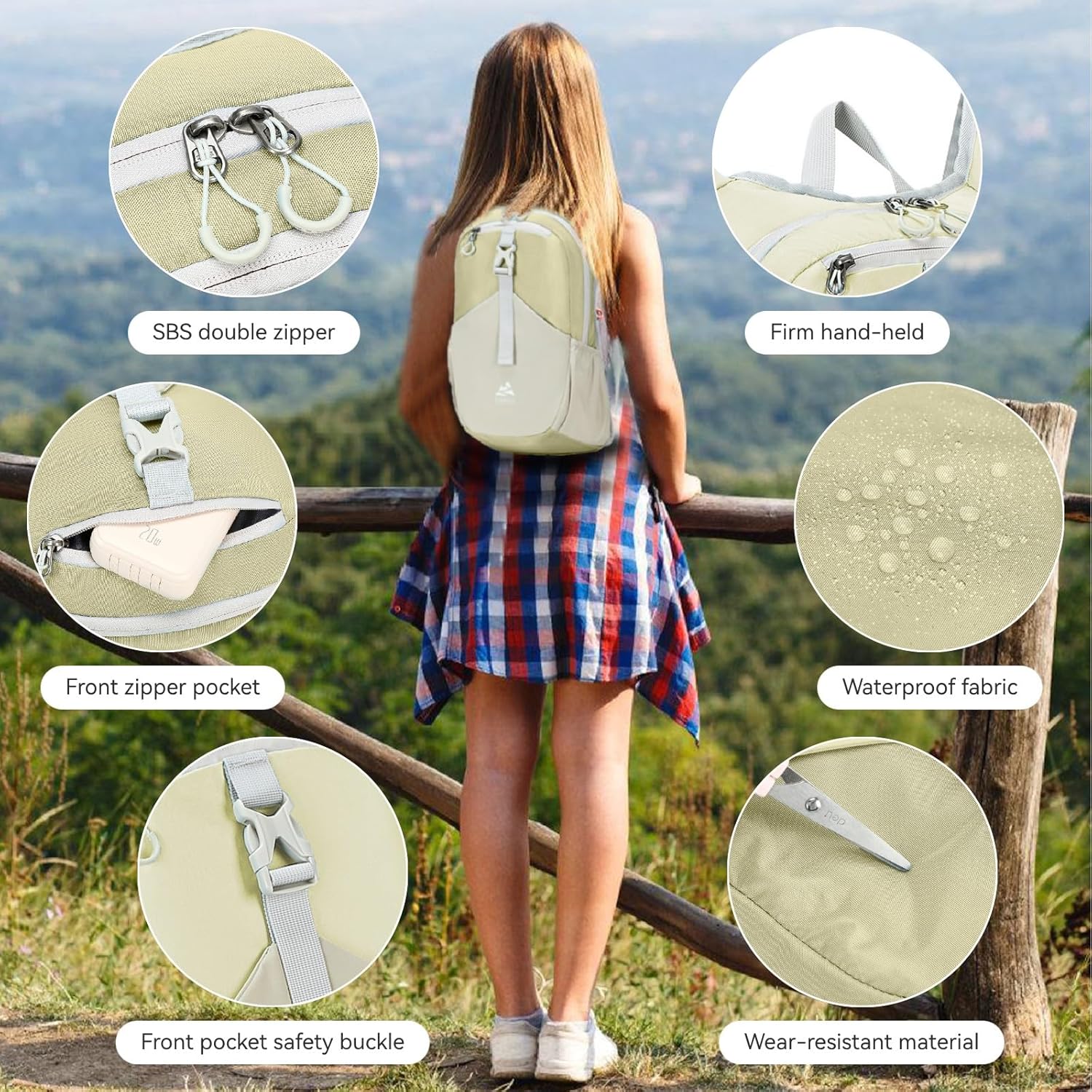 15L Small Hiking Backpack for Men Women Lightweight Packable Backpack Foldable Casual Daypack for