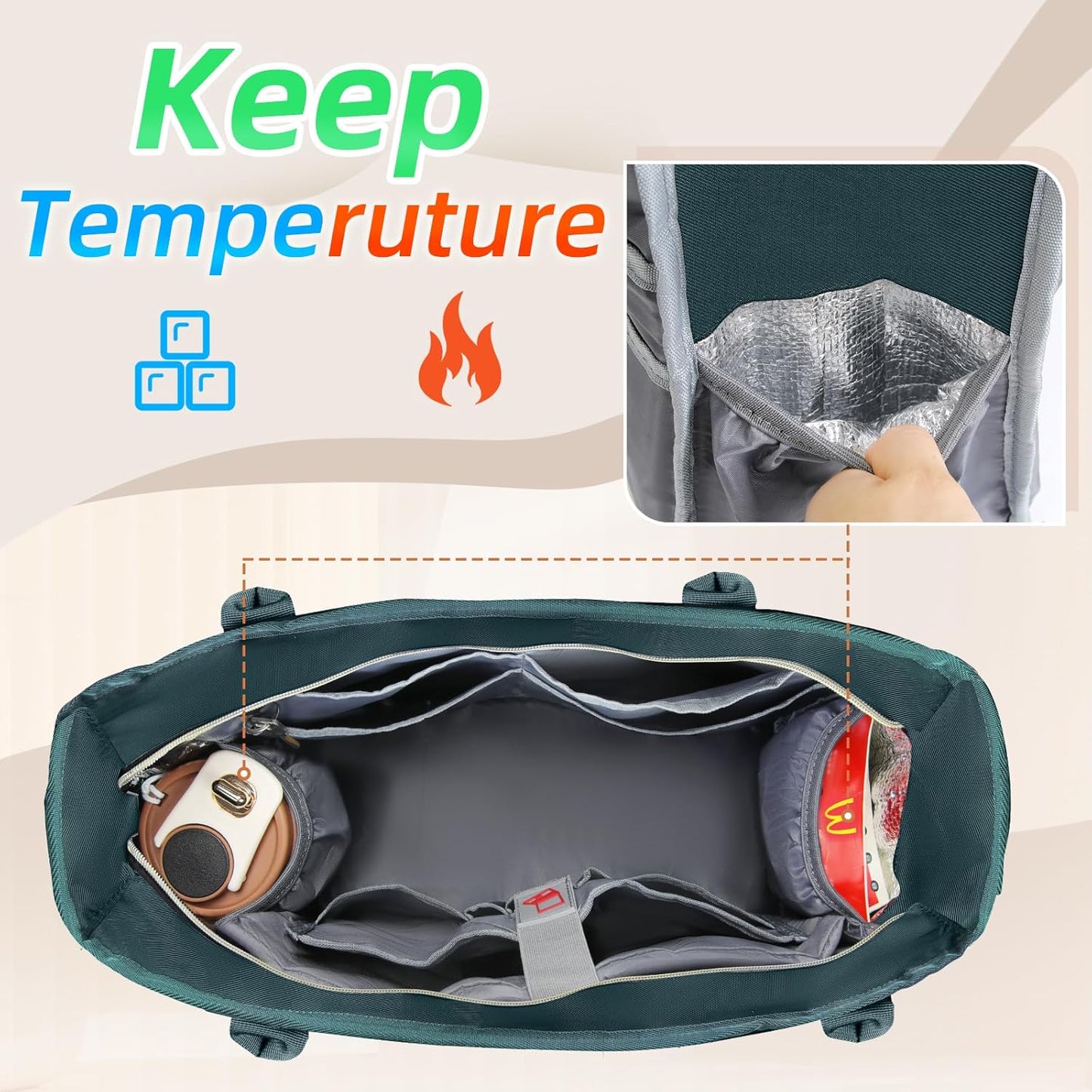 RAINSMORE Laptop Bag for Women 15.6 Inch Work Teacher Tote Nurse Bag Professional Laptop Tote Computer Messenger Shoulder Bags Large Handbag Business Office Work Briefcase