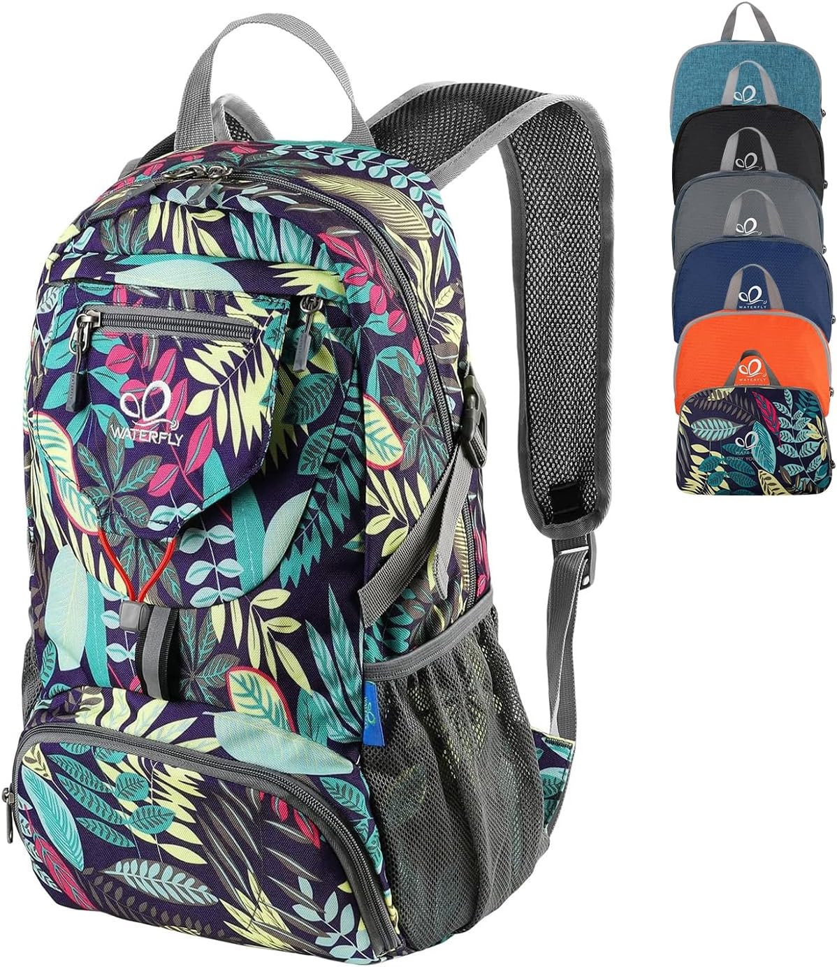 WATERFLY Small Lightweight Packable Backpack: 20l Ultra Light Foldable Travel Hiking Camping
