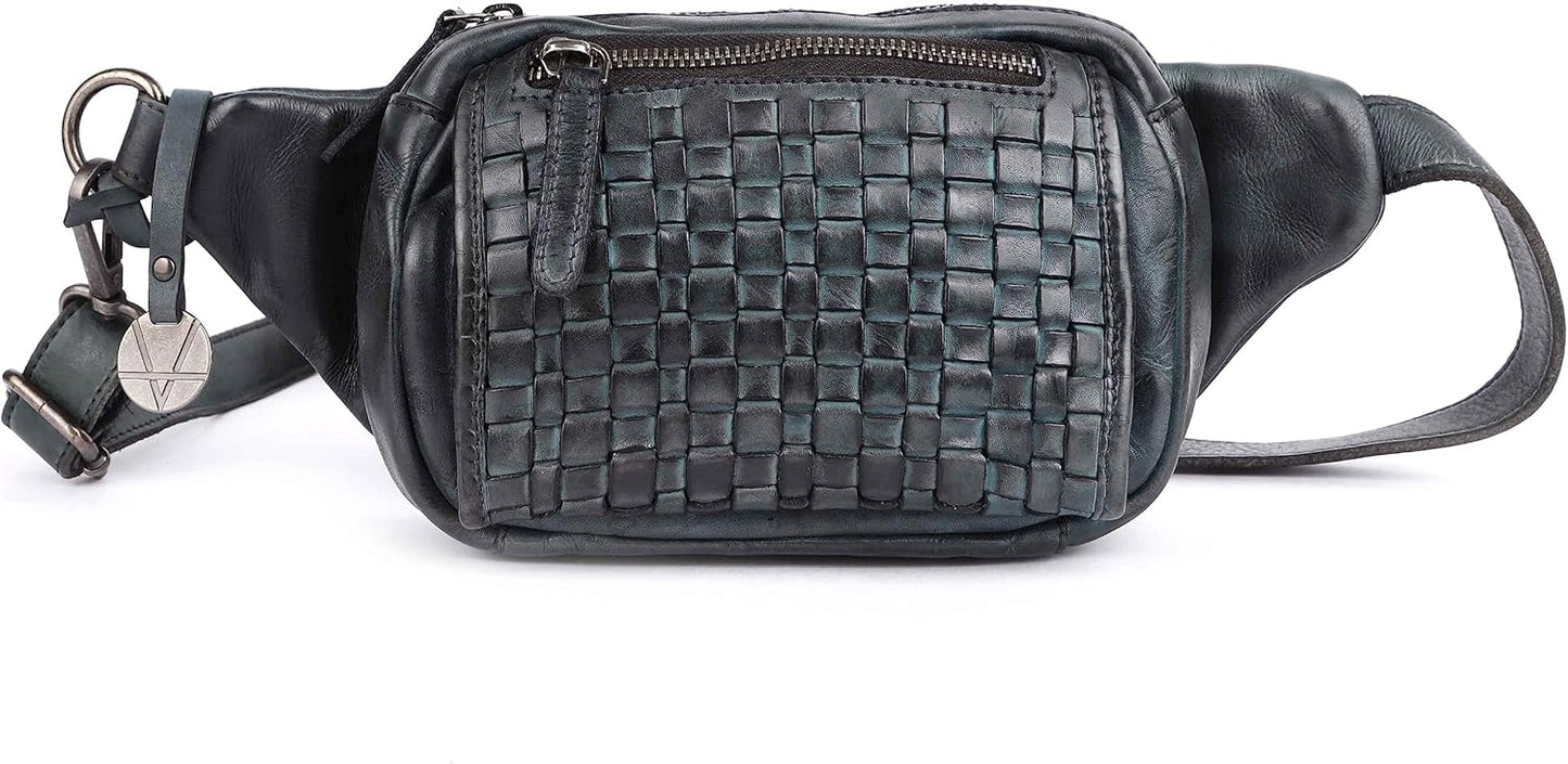 Genuine Leather Waist Bag Unisex, Waist Bag for Travel Trendy Casual Travelling Essentials Kept Bag Stylish, Durable, and Secure Travel Companion(VL-094-GREY)