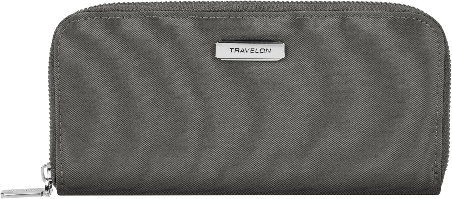 Travelon RFID Blocking Single Zip Wallet