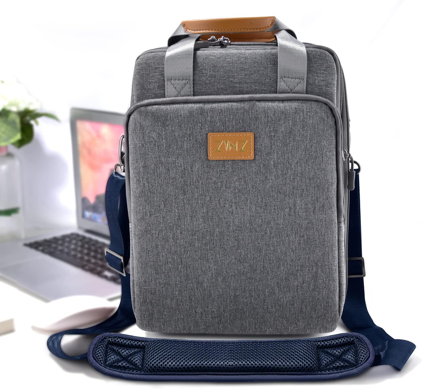 ZINZ Shoulder Strap 58" Ultra-Thick Fixed Padded and Adjustable Buckles Crossbody Strap for