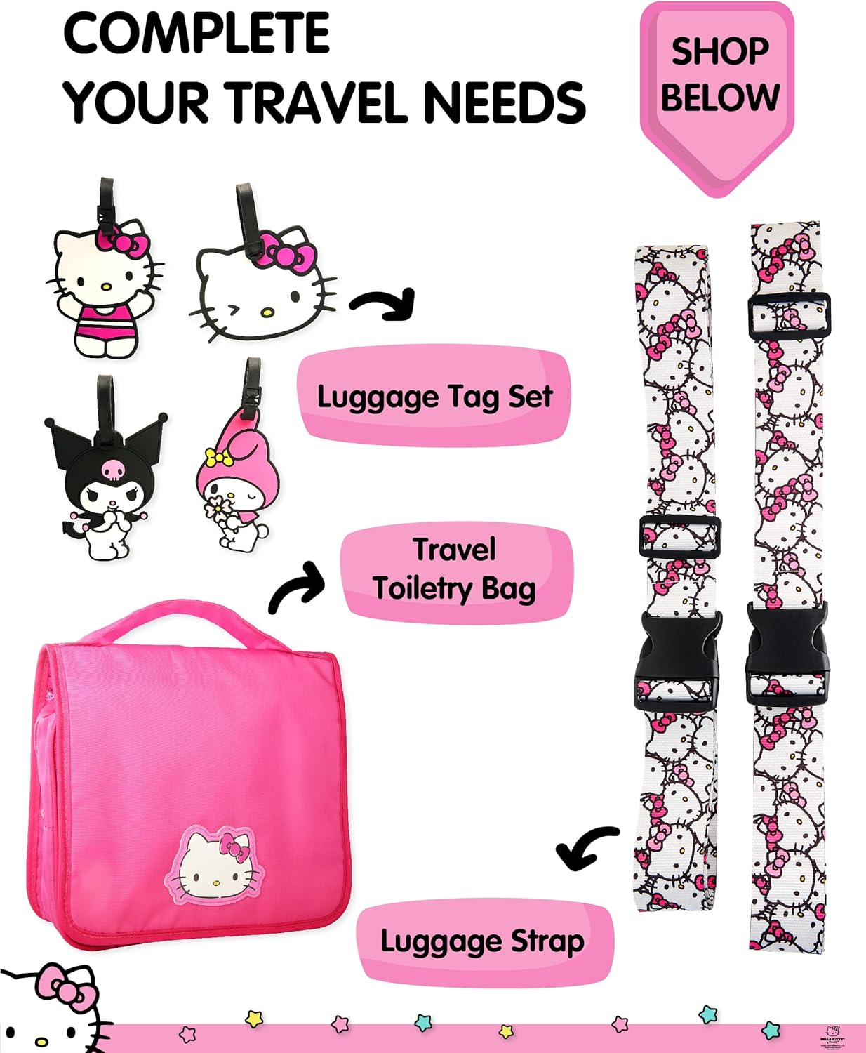Hello Kitty Passport Holder for Travel Official License, Cute Passport Cover, Sanrio Gifts
