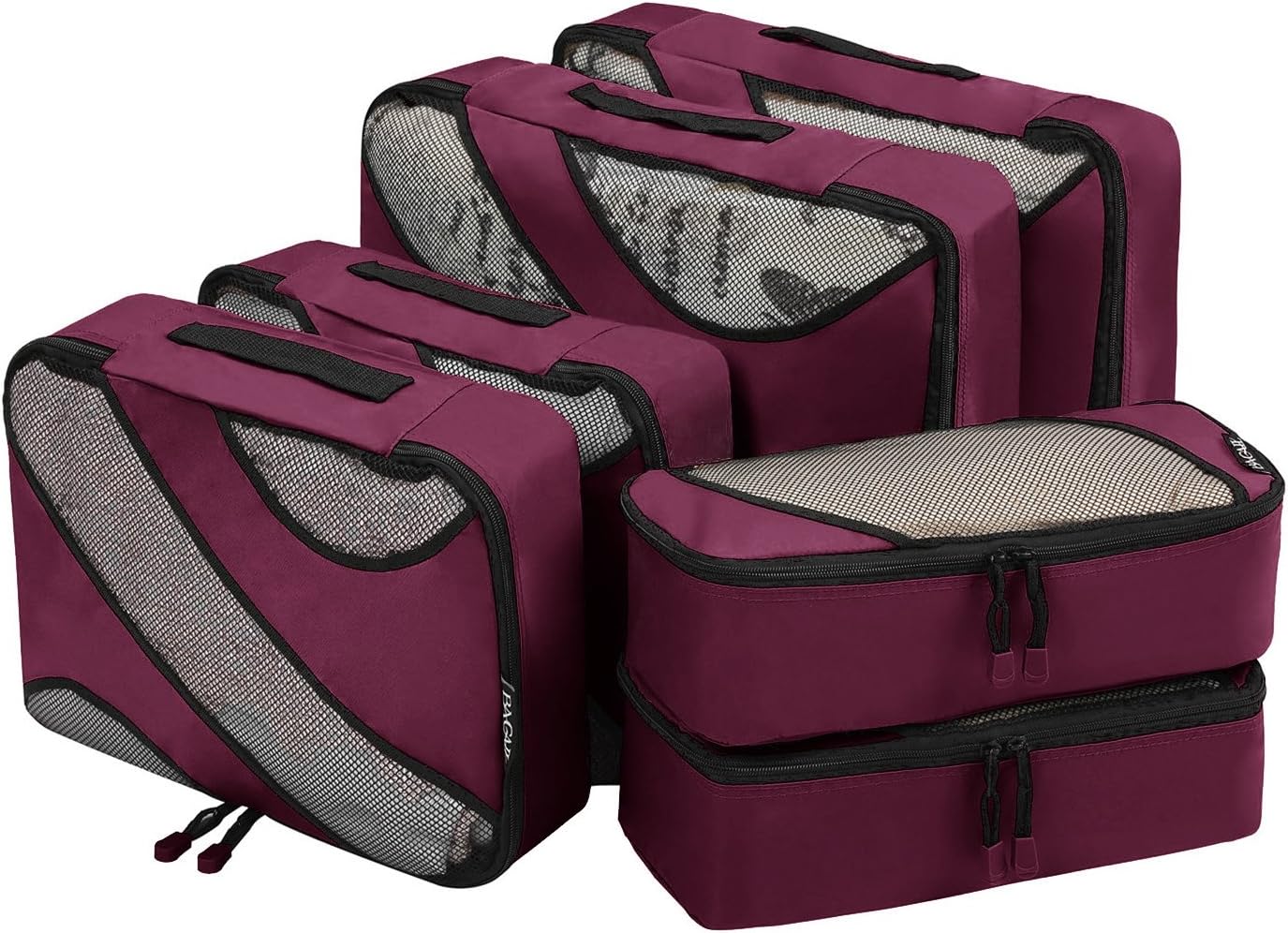 BAGAIL 6 Set Packing Cubes,Travel Luggage Packing Organizers