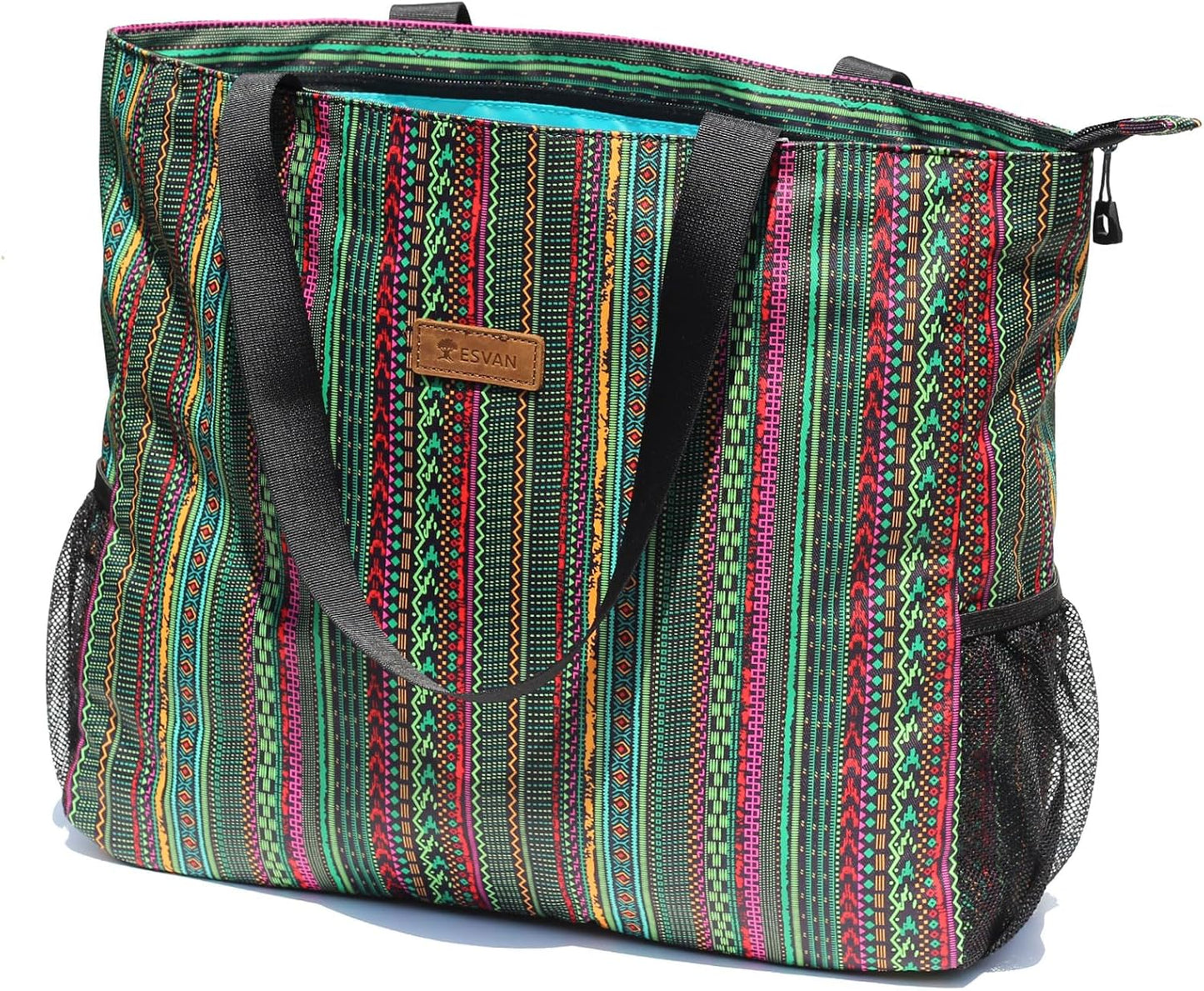 LARGE BEACH BAG Water Resistant Lightweight 20 inch Women Oversize Tote Bag for Gym Beach Travel Pool Yoga Nurse