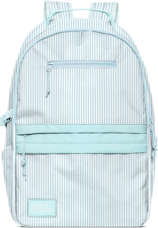 Simple Modern Ellis Backpack for School | Large 25L Elementary Middle and High School Bookbag for Kids and Teens | Girls and Boys | Seaside Stripes