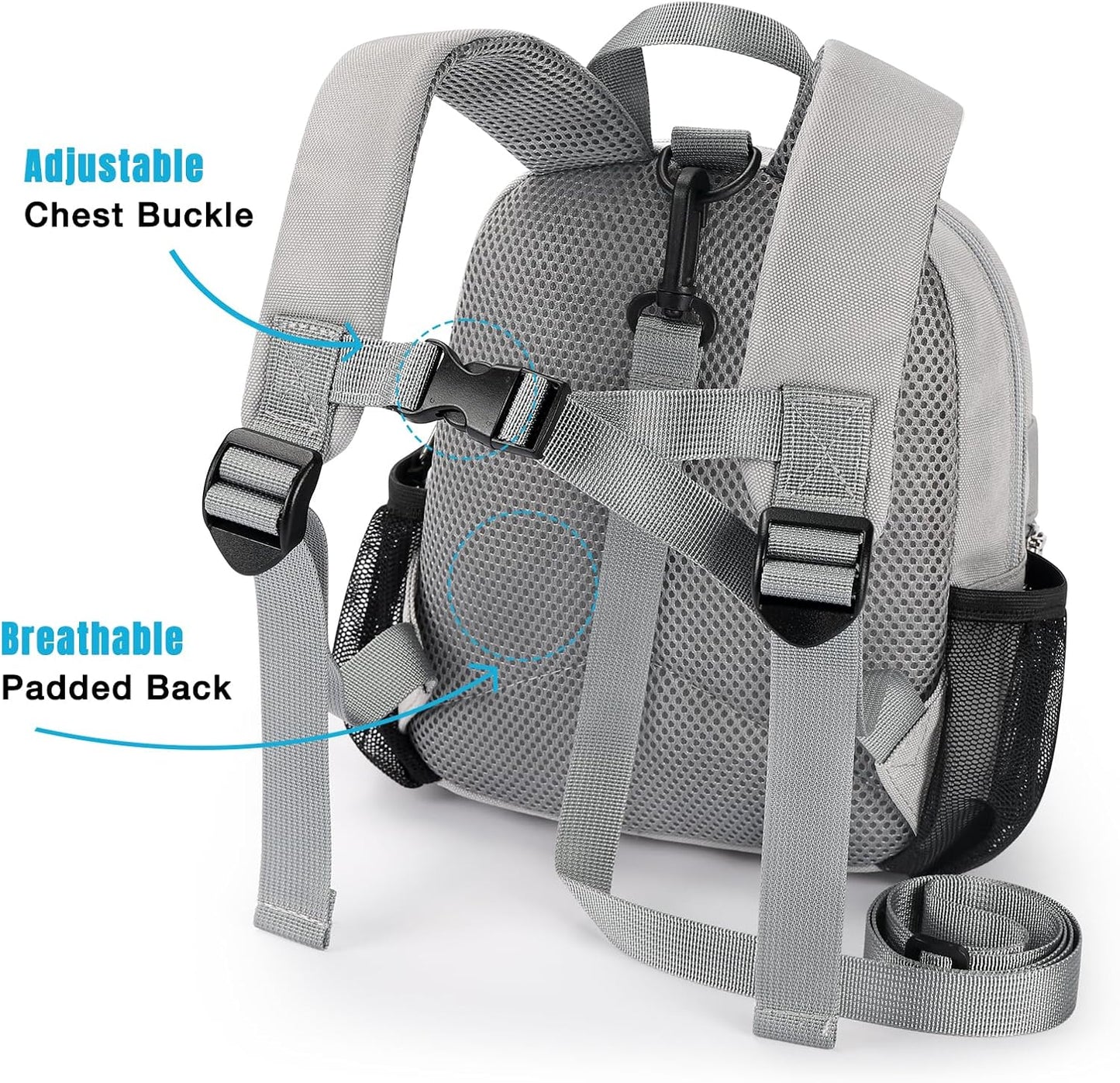 STEAMEDBUN Toddler Backpack Leash for 1-3: Backpack with Leash for Boys Girls - Anti-Lost Harness Backpack for Walking