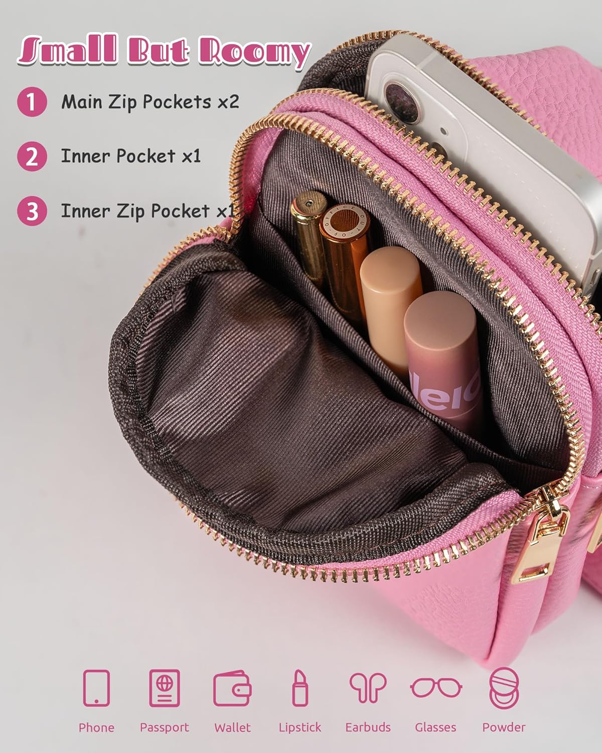 Gifts for Preteens Teen Girls, Sling Purse with Initial Letter for 8 9 10 11 12 13 14 15 16 Year Old Girls, Mini Crossbody Bags for Teen Girls, Tween Girls Trendy Stuff, Travel Essentials