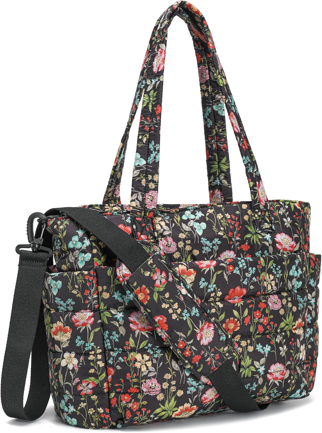 AOCINA Puffy Tote Bag for Women Quilted Work Bag Nurse Bags Women's Handbags for Travel