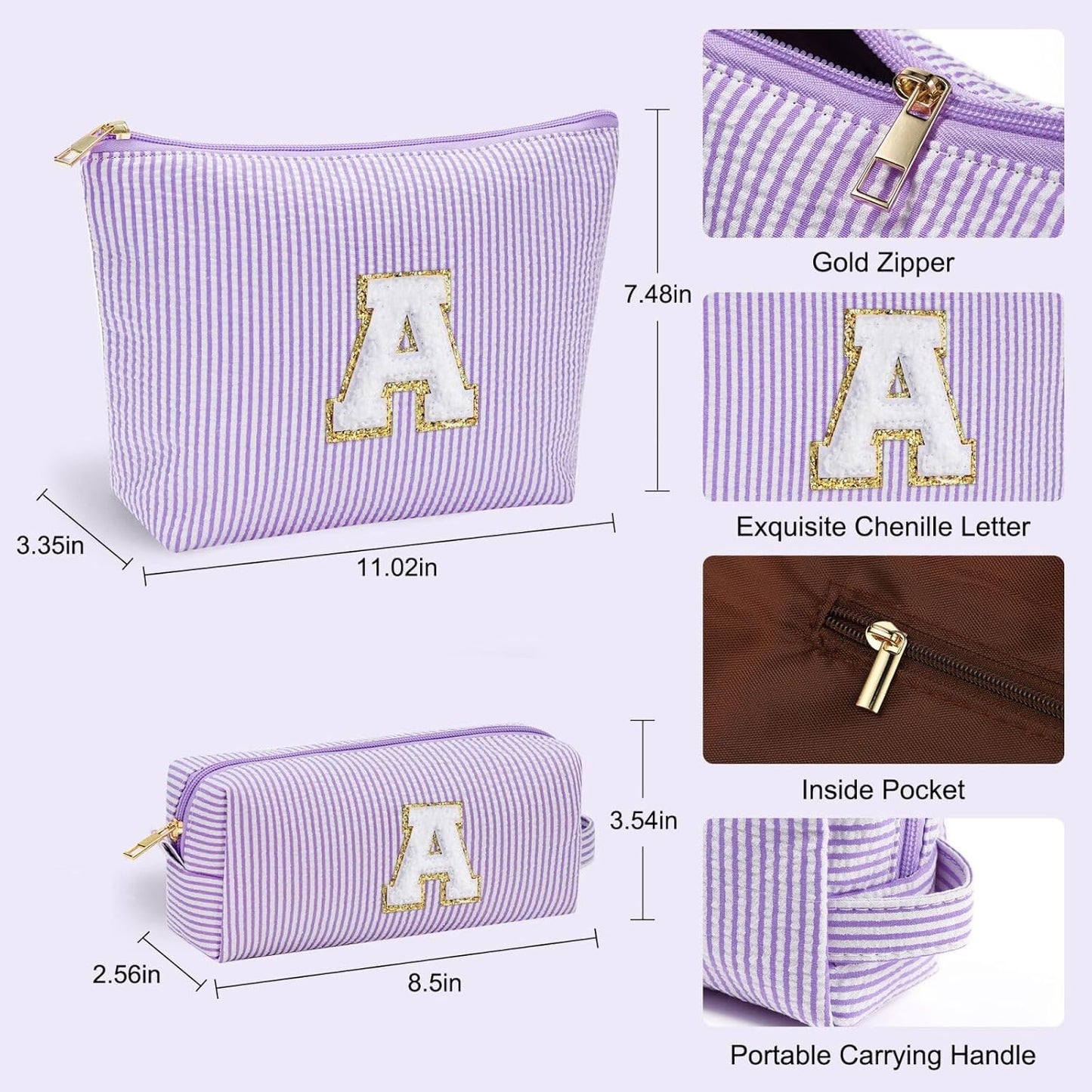 YOOLIFE Birthday Gifts for Women Mom - Makeup Bag Gifts Idea for Her Mom Teacher | Personalized