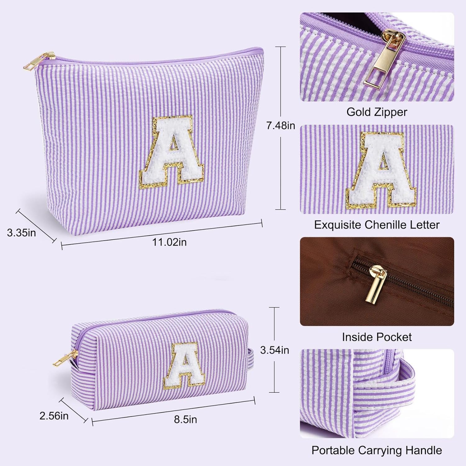 YOOLIFE Birthday Gifts for Women Mom - Makeup Bag Gifts Idea for Her Mom Teacher | Personalized