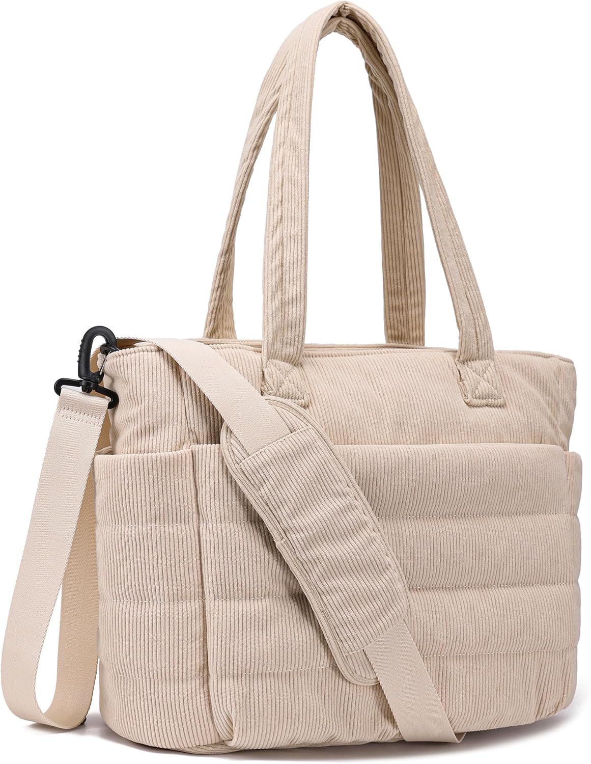 AOCINA Puffy Tote Bag for Women Quilted Work Bag Nurse Bags Women's Handbags for Travel