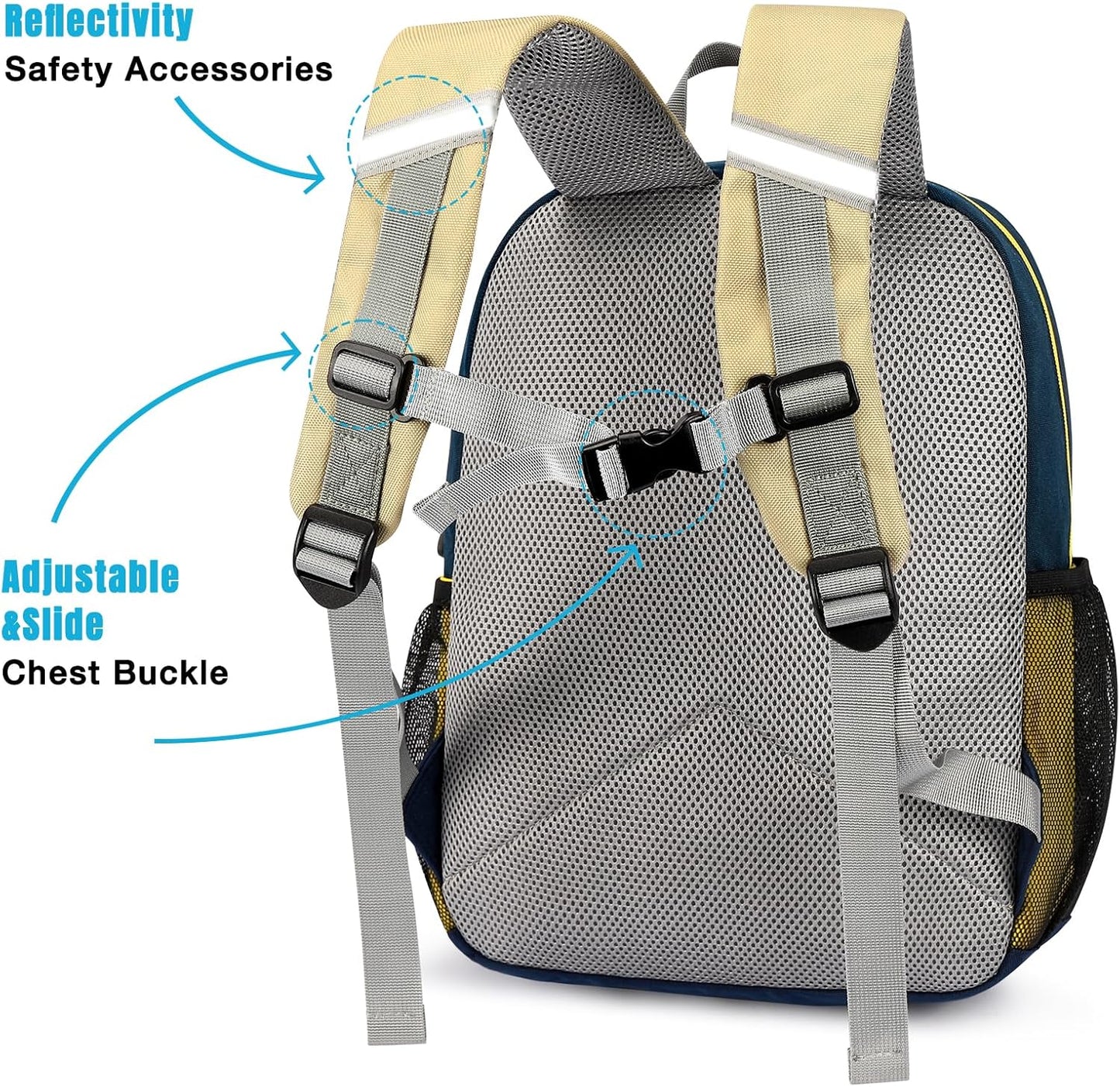 STEAMEDBUN Kids Backpack for Boys,Kindergarten Backpack for Toddler Boys Age 3-6