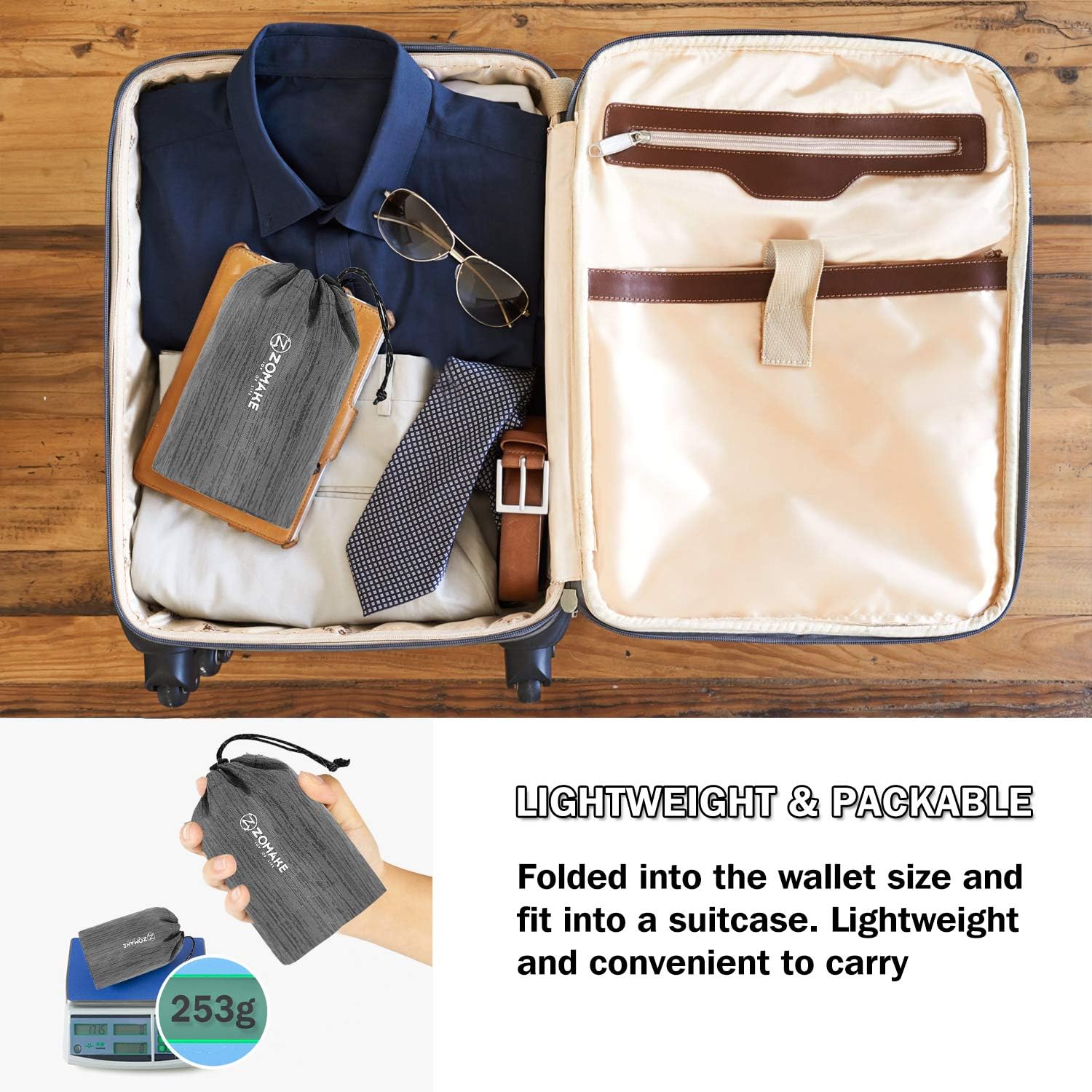 ZOMAKE Ultra Lightweight Packable Backpack 18L, Small Foldable Hiking Backpacks Water Resistant