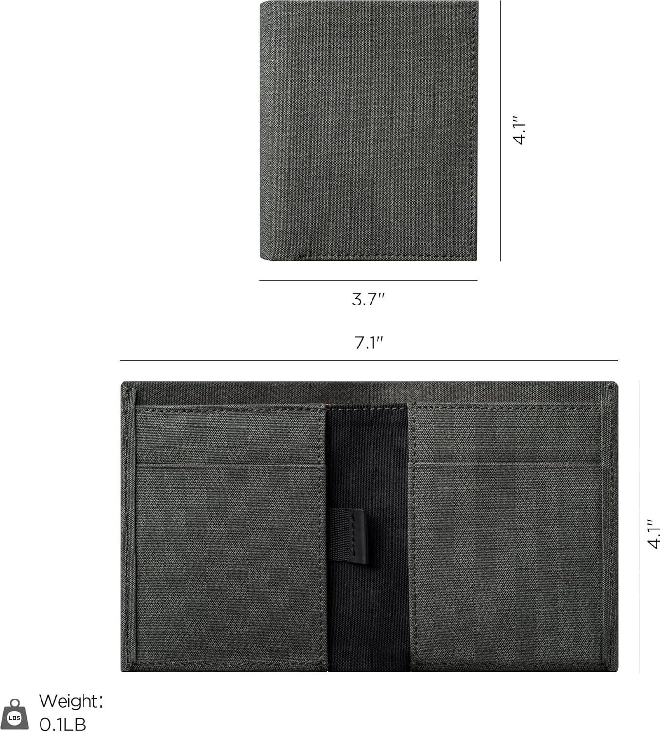 ALPAKA Ark Bifold Cash Wallet - Minimalist Front Pocket Wallet for Men Daily Use,Magnetic Closure for Security