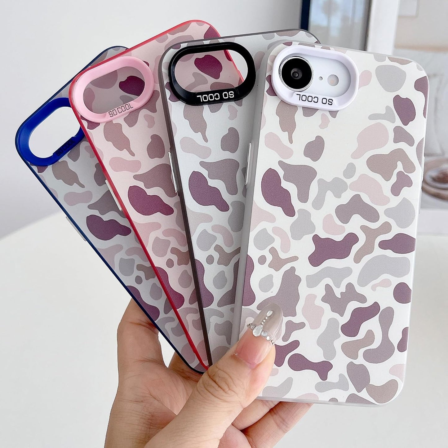 for iPhone 16e Case, Vintage Camo Pattern Design for Men Boys Teens, Cool Camouflage Shockproof Protective Cover for Girls Women - Black