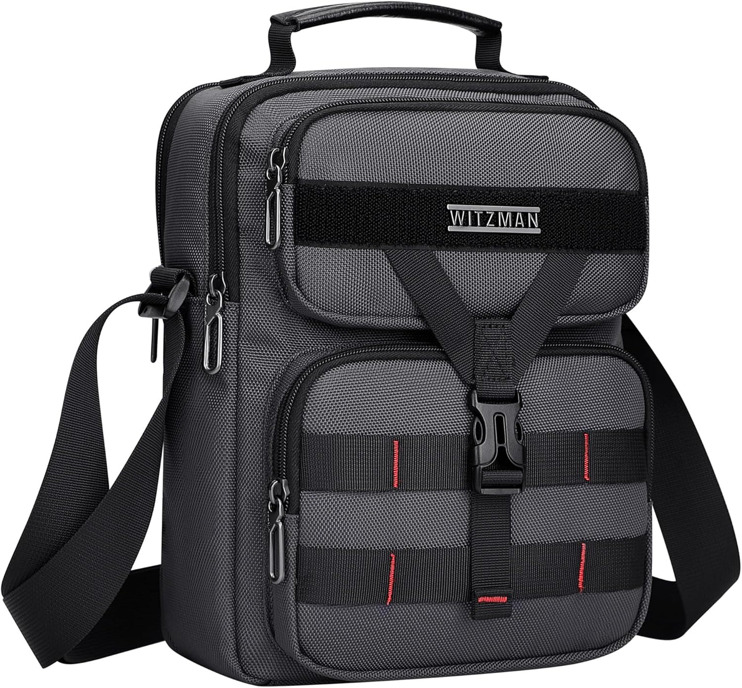 WITZMAN Crossbody Bag for Men Travel Small Shoulder Bags Lightweight Man Purse Messenger Bag for Casual Daliy Work Traveling