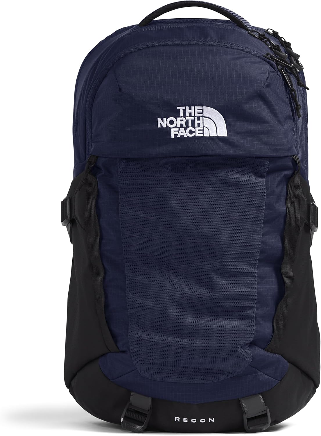 The North Face Recon Everyday Laptop Backpack | Daypack with Water Repellent Finish, 16" Laptop Sleeve, 2 Water Bottle Pockets, TNF Navy/TNF Black-NPF, One Size