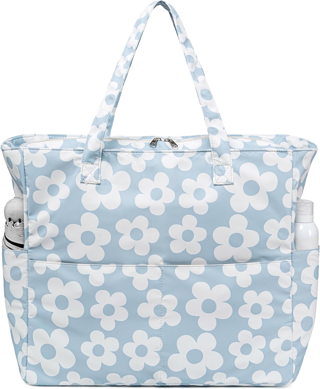 Beach Pool Bags Tote for Women Ladies Large Gym Tote Carry On Bag With Wet Compartment for