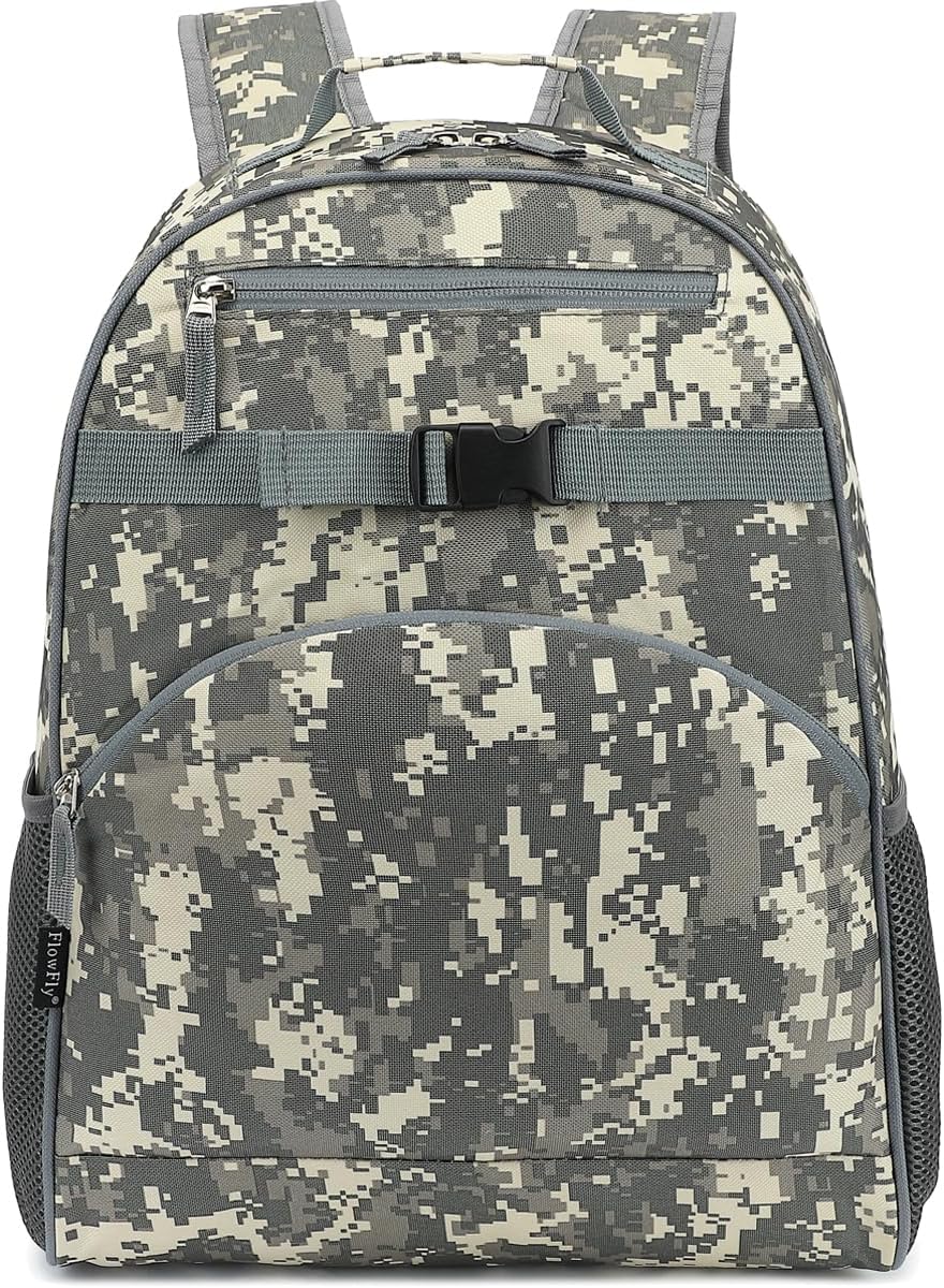 FlowFly Kids Backpack for Toddler Boys Girls, Simple Lightweight Bookbag for Daycare Kindergarten