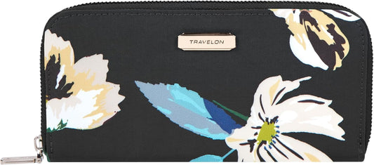 Travelon RFID Blocking Single Zip Wallet
