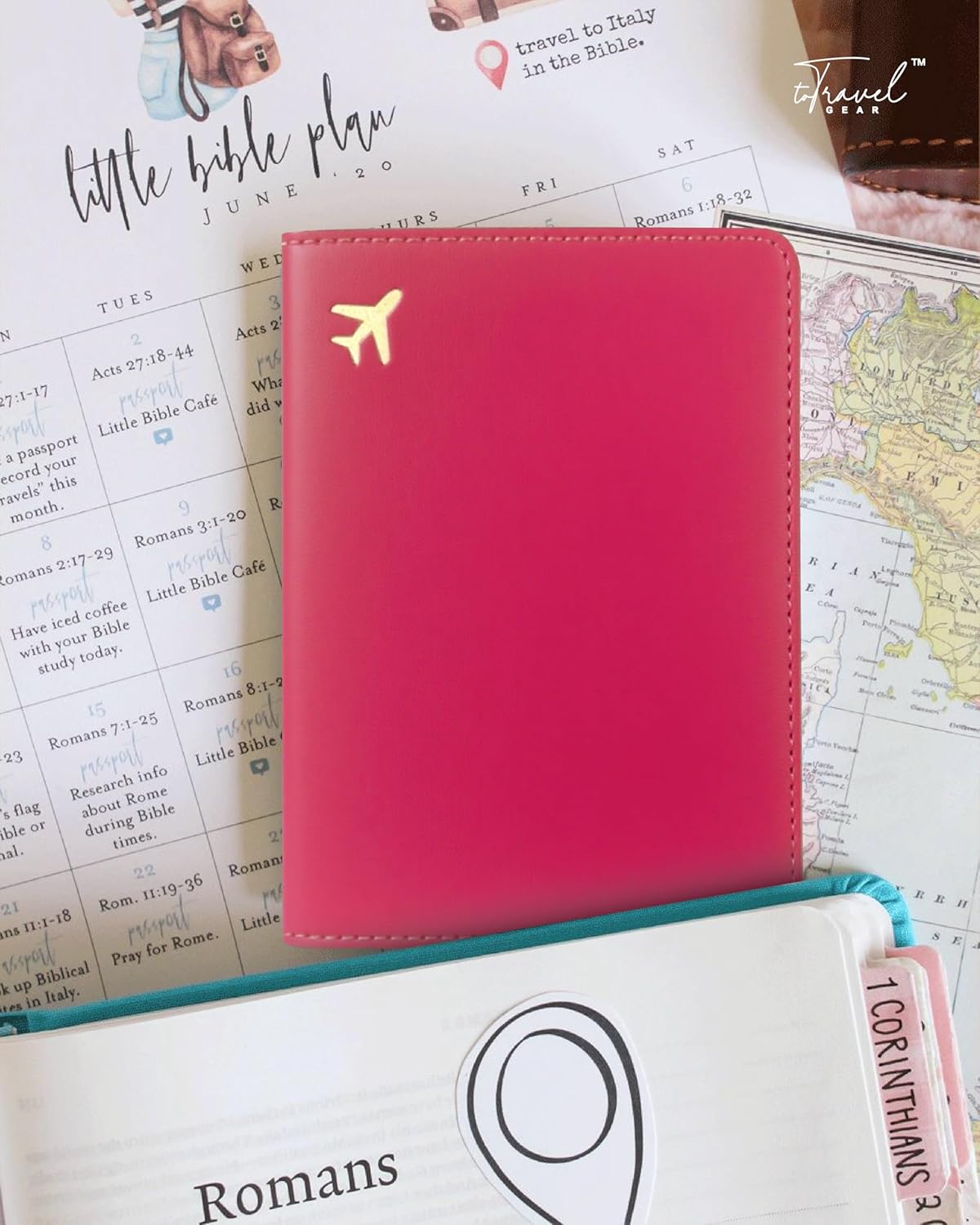 PU Leather Passport Holder Covers Case, Waterproof Rfid Blocking Travel Wallet Passport