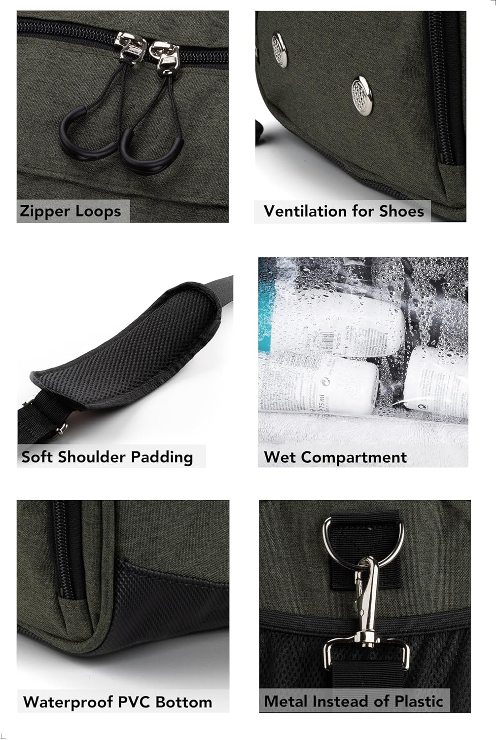 Fitgriff® Gym Bag for Men & Women with Shoe & Wet Compartment - Duffle Bag for Travel, Sports