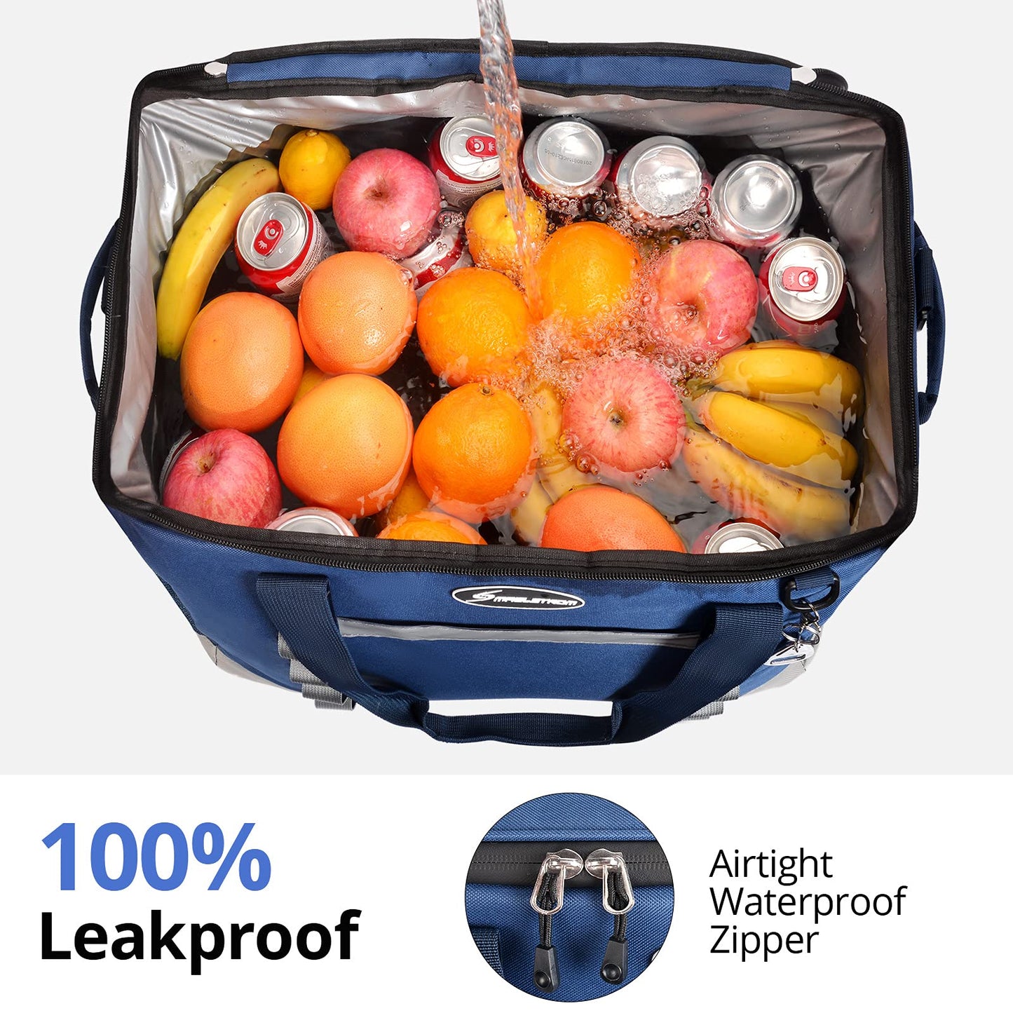 Maelstrom 75Can Soft Cooler Bag, Portable Beach Cooler with Flip-top Access