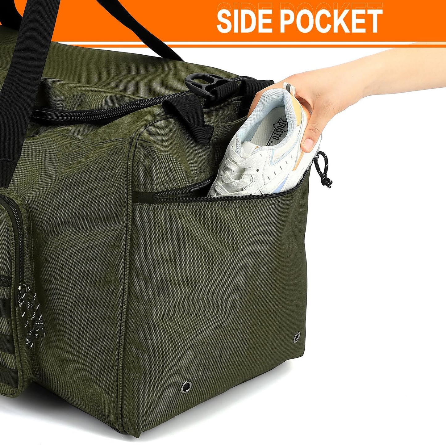 125L Extra Large Gym Duffle Bag for Men Women with Shoes Compartment Heavy Duty Tactical Sports