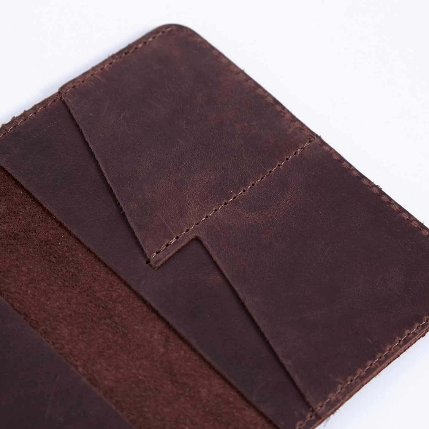 INCARNE Passport Cover - Travel Passport Wallet - Leather Passport Holder for Men Women Family with Card Slots & Note Compartmen - Sleeve Protector - Genuine Leather - Vintage Brown