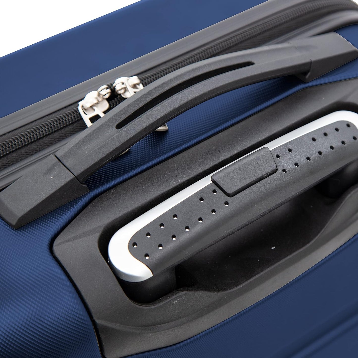 Travelers Club Harper Luggage, Blue, 20-Inch Carry-On