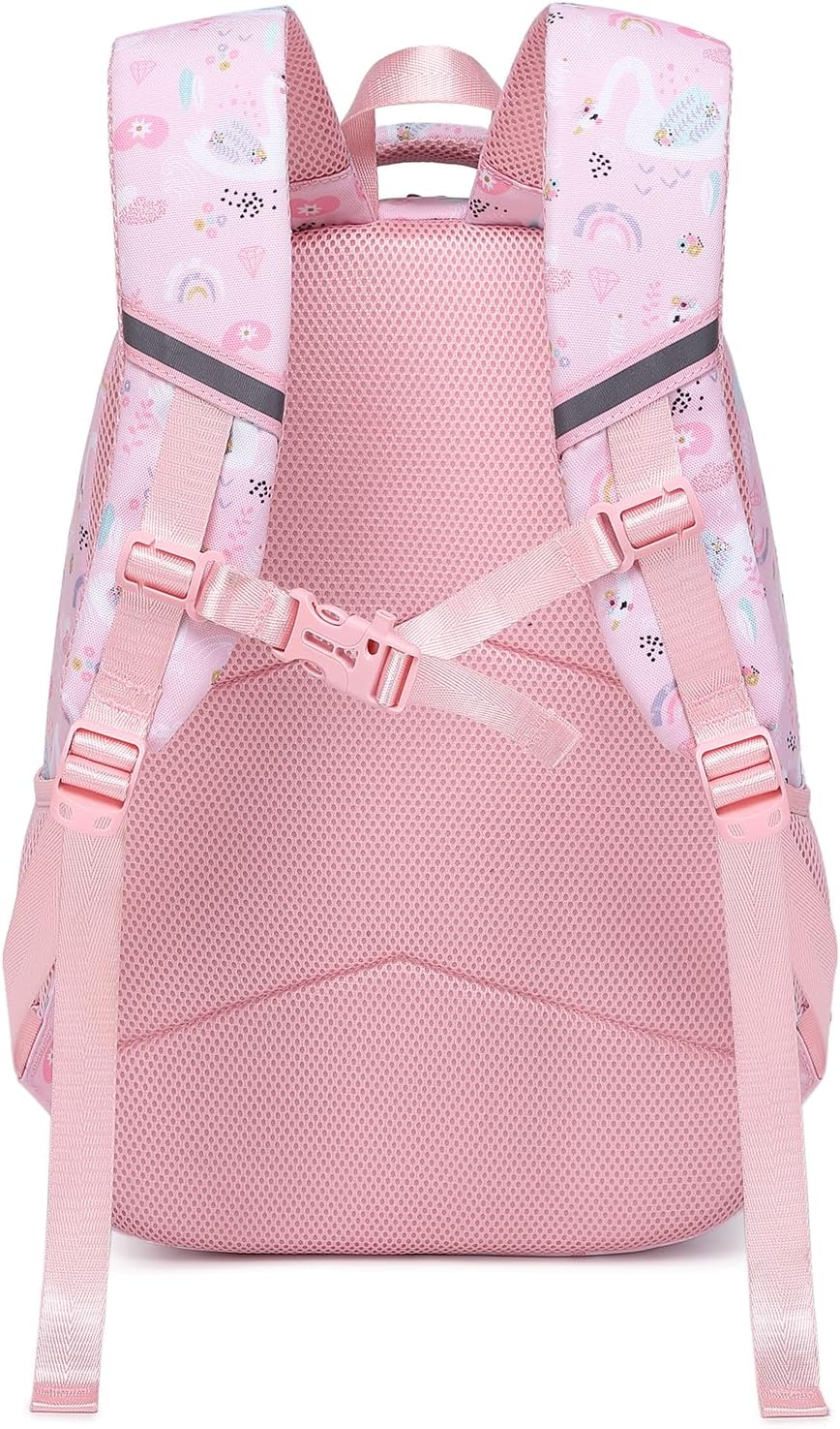 abshoo Lightweight Swan Kids Backpack For School Girls Elementary Kindergarten Bookbag School Bags (Swan)