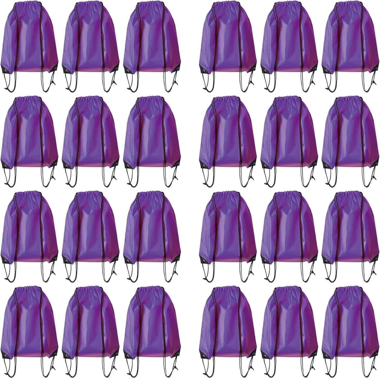 Drawstring Backpack Bulk 24Pcs Draw String Backpack Bags DIY Gym Sports Traveling Yoga Cinch Bag Sackpack Drawstring(purple)