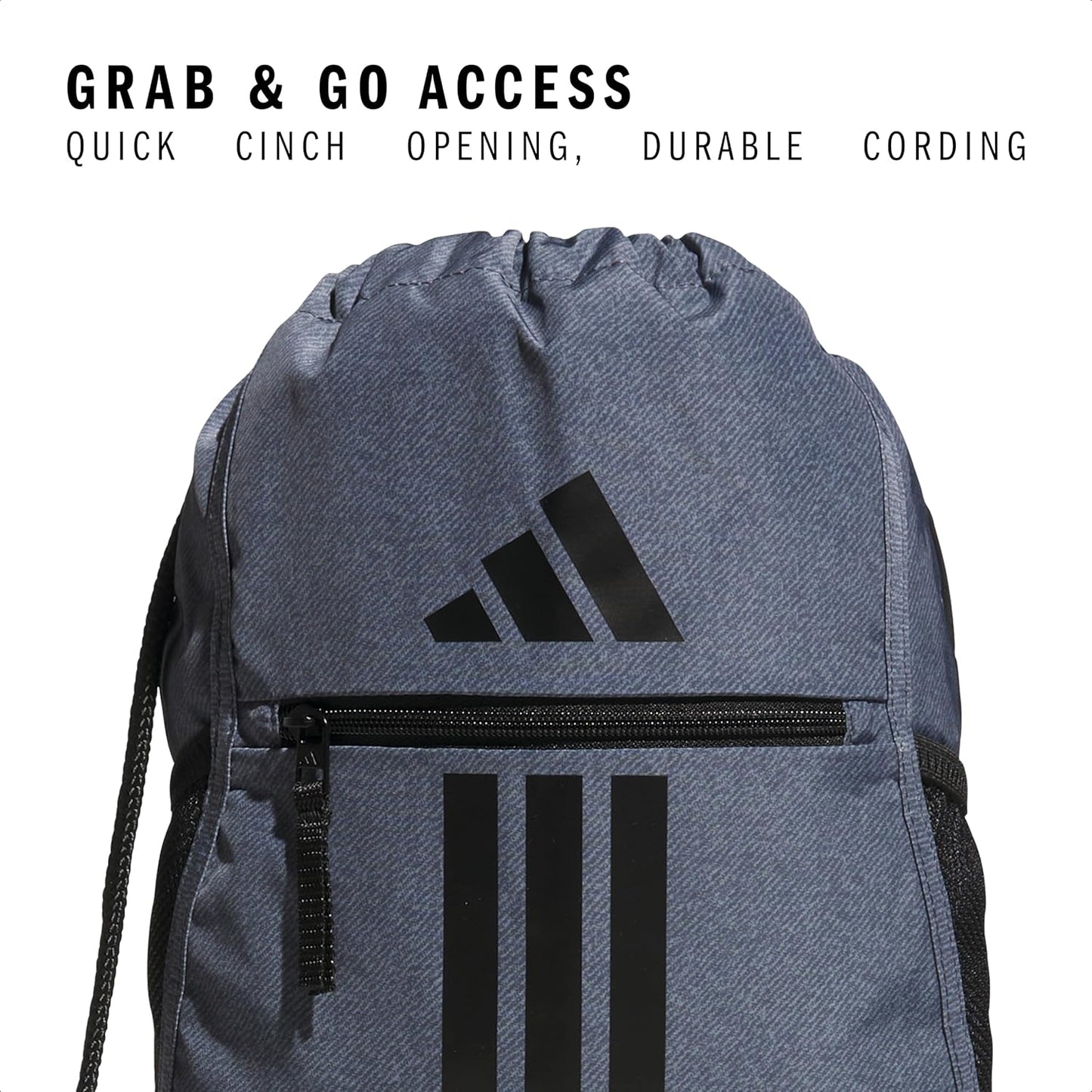 adidas Alliance Sackpack – Drawstring Backpack Small Bag for Men and Women