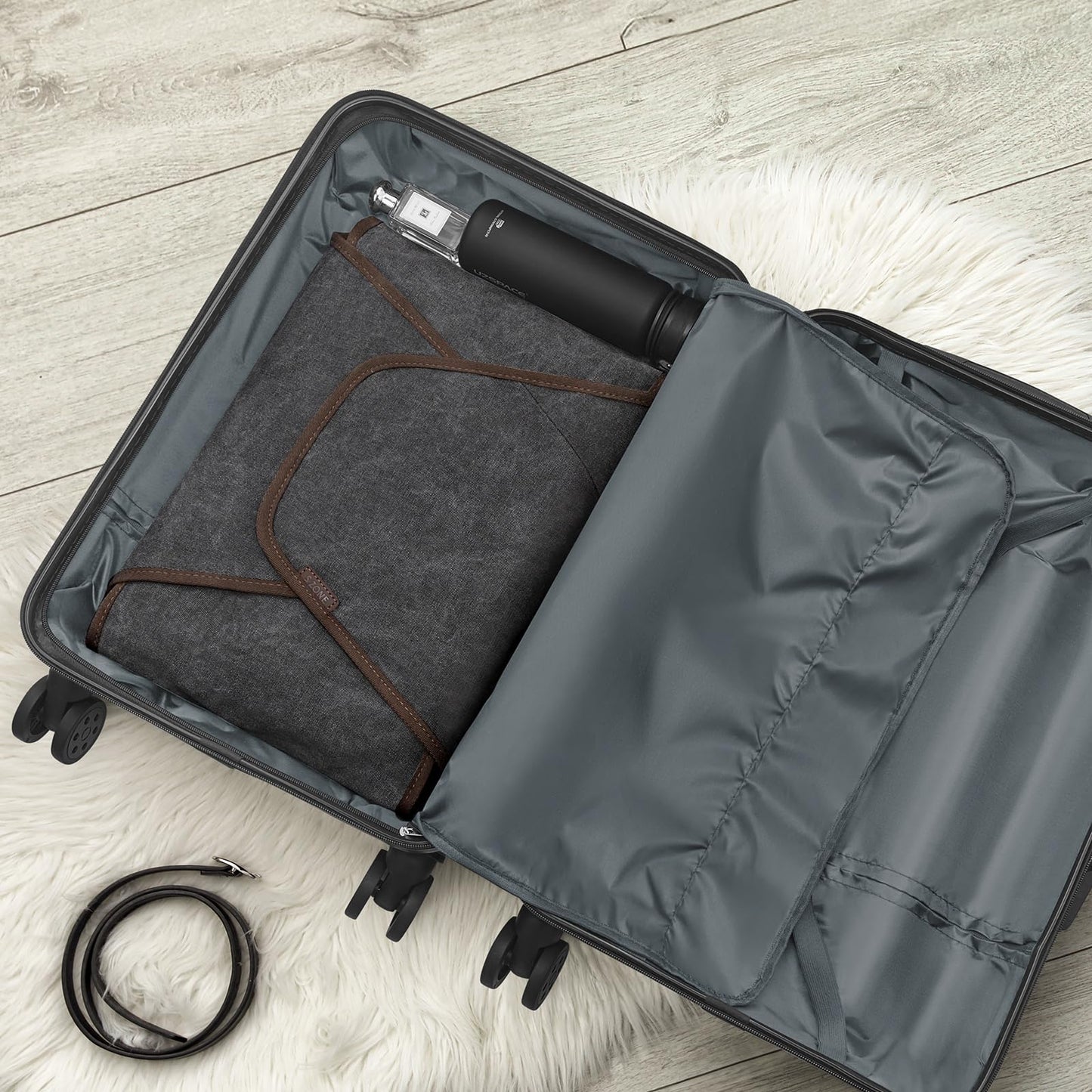 S-ZONE Garment Folder Compression Packing Cubes Suitcase Organizer Bags