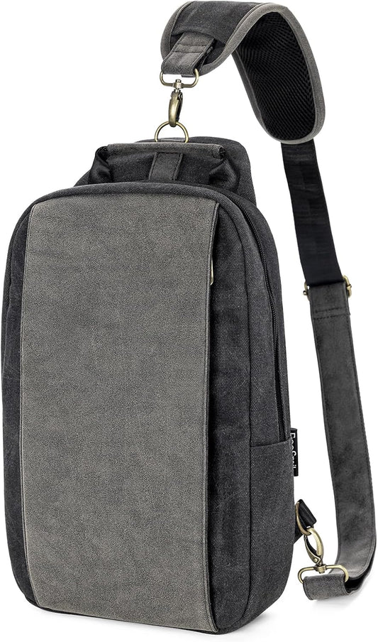 Canvas Messenger Bag Sling Bag Crossbody Shoulder Bag for Men Women Travel Work Satchel Bags