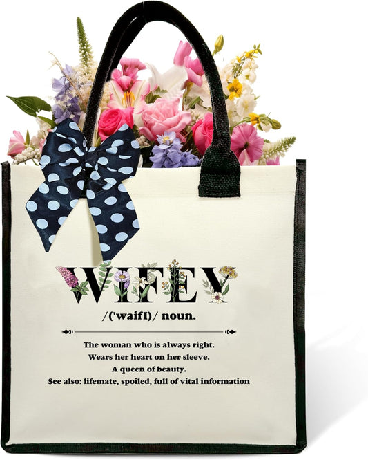 Definition Shoulder Beach Bag - Floral Canvas Tote Bag Gifts