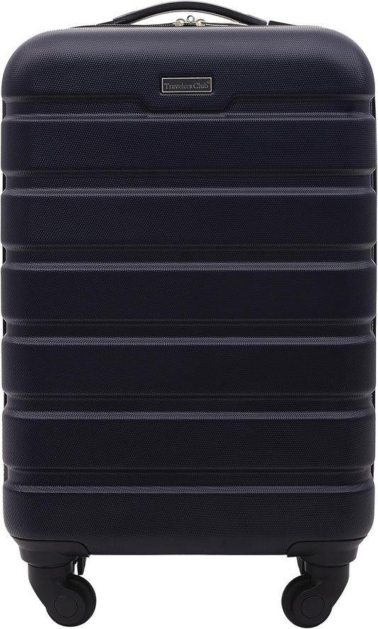 Travelers Club Harper Luggage, Blue, 20-Inch Carry-On