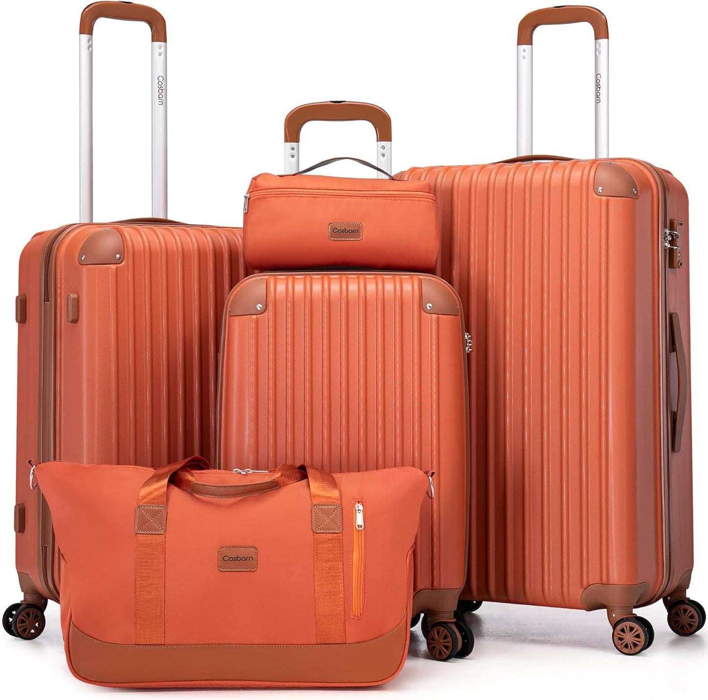 Luggage Sets 5 Piece Suitcases with Wheels, Suitcase Set ABS Hard Case Luggage with TSA Lock Spinner Wheels Durable Travel Luggage