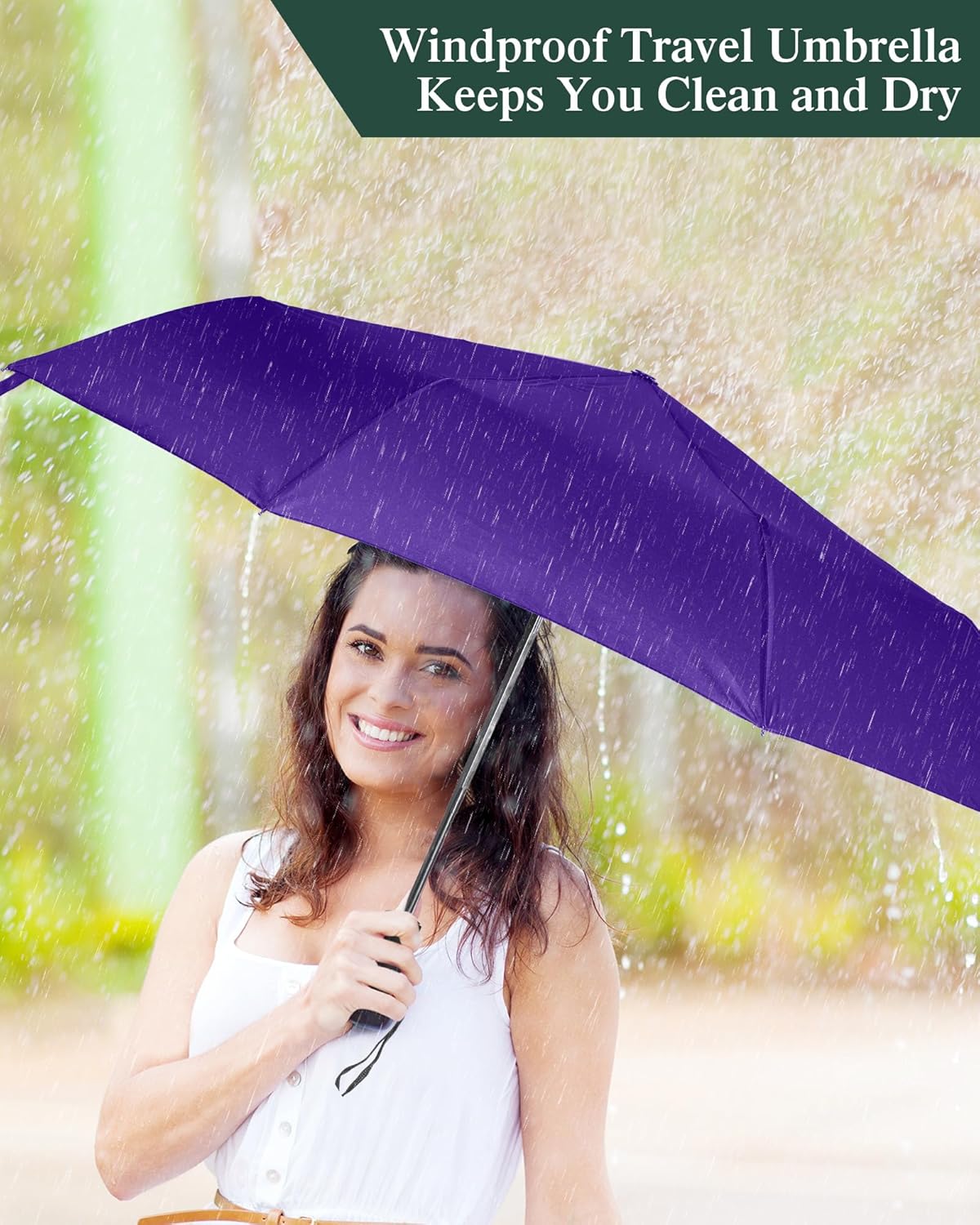 Wesiti 10 Pack Rain Umbrellas Bulk Automatic Open Close Collapsible Umbrella for Men Women