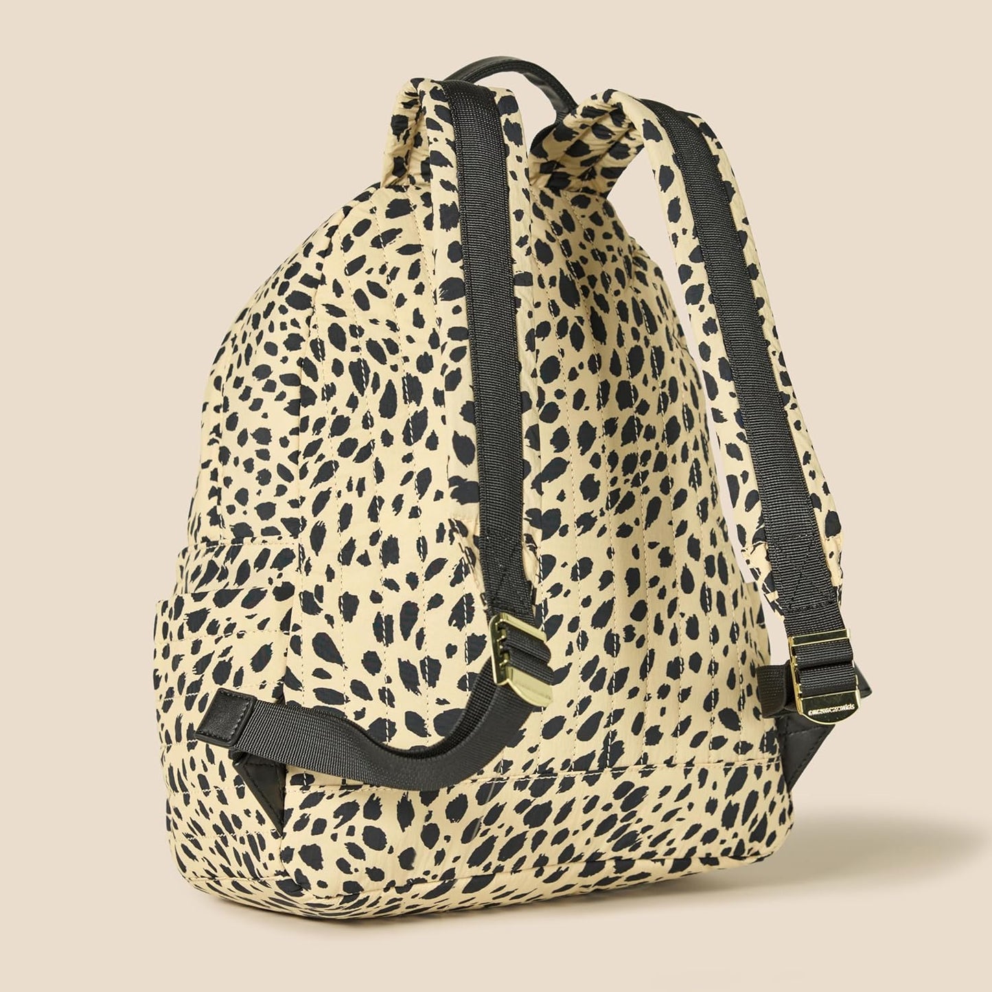 Amazon Essentials Unisex Kids' Nylon School Backpack, Beige Leopard, One Size