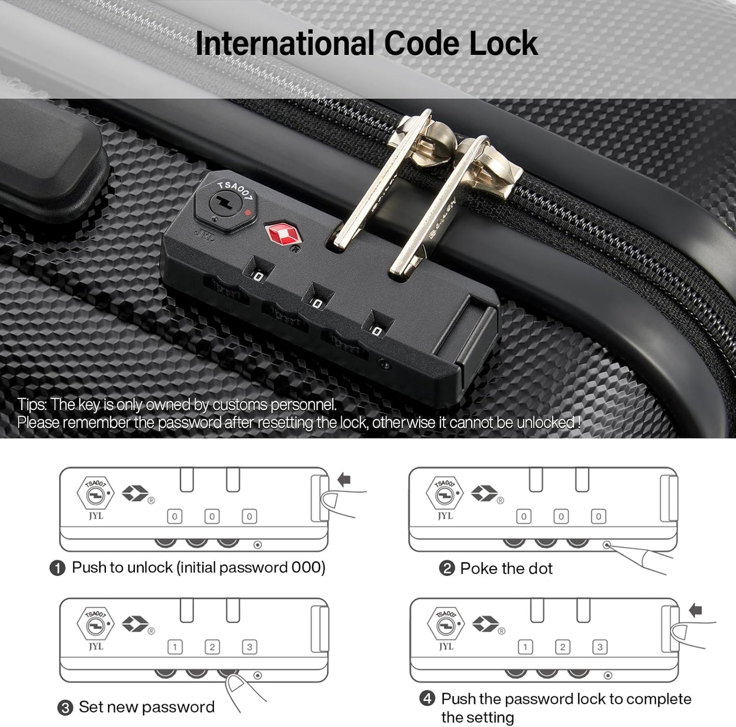 Hanke Hardshell Luggage Sets 2 Piece Extra Large Suitcases with Lock,28 Inch Luggage with Spinner Wheels, Travel Suitcase for Women Men 20 29Inch,Jet Black