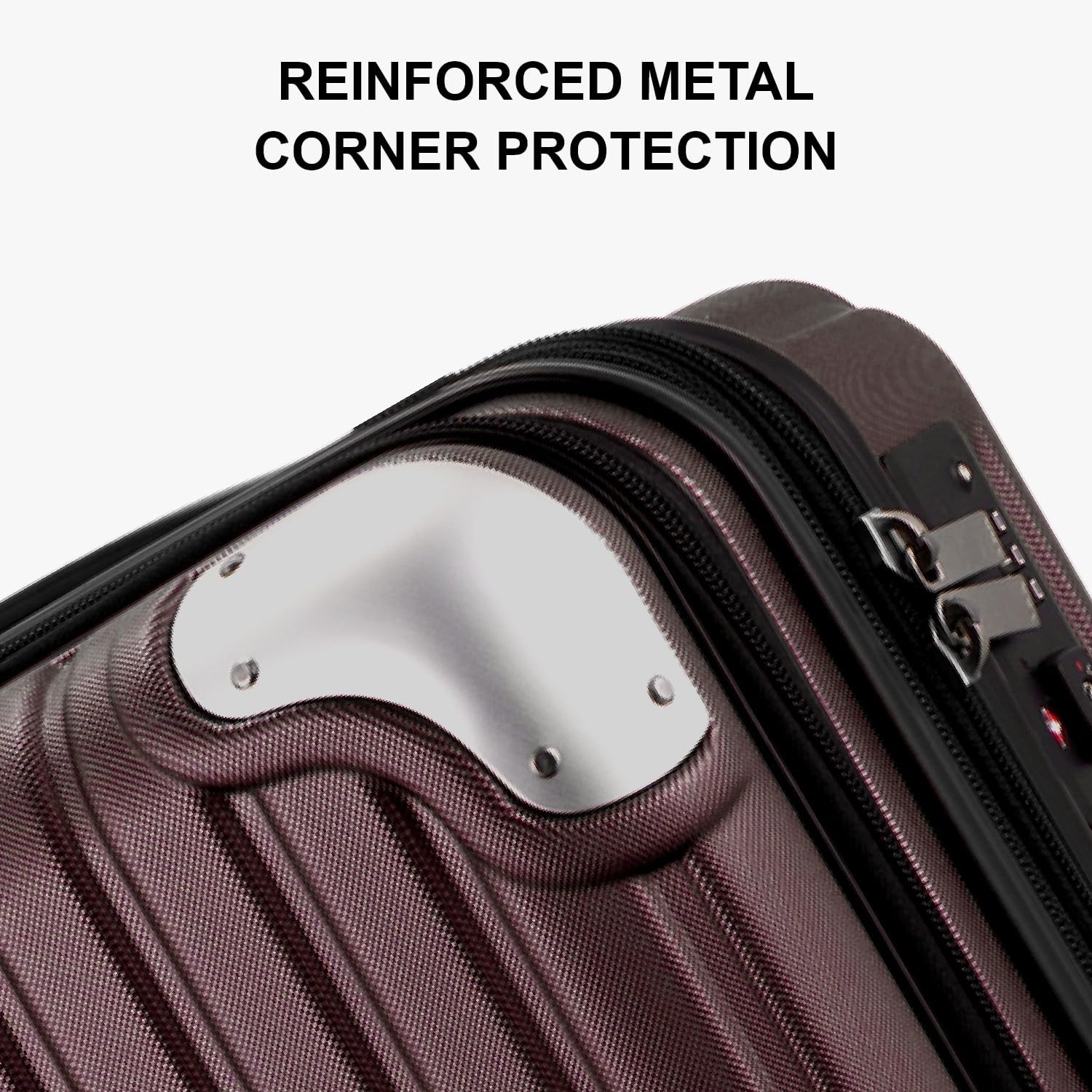 LEVEL8 Grace Carry on Luggage Airline Approved, 20 Inch Expandable Hardside Suitcases with wheels