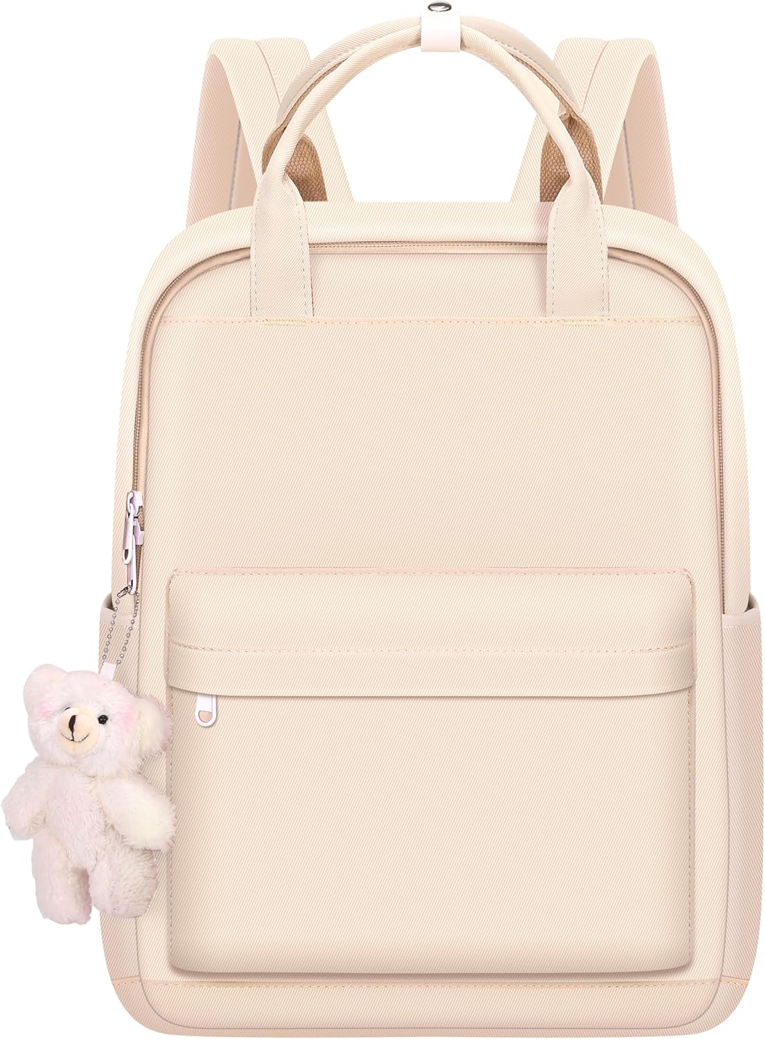 Backpack Casual Cute Lightweight Daypack Water Resistant College Kawaii Backpack for Teen Girls(BP23ST1-white)