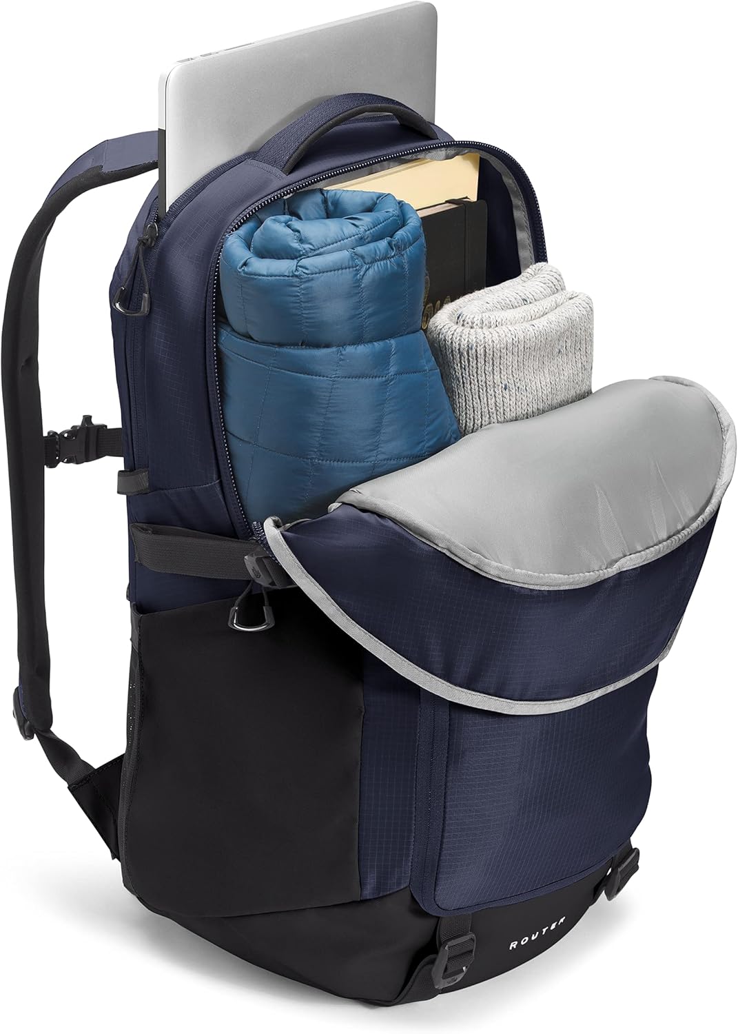 THE NORTH FACE Router Everyday Laptop Backpack, TNF Navy/TNF Black, One Size