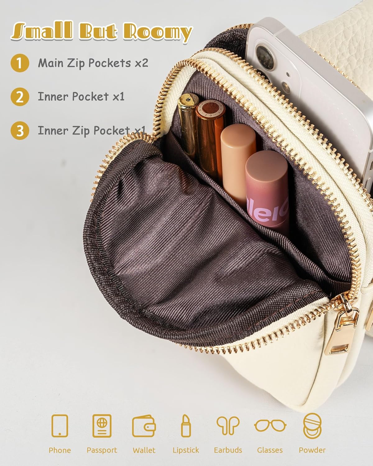 Gifts for 6 7 8 9 10 11 12 13 14 15 16 Year Old Girls, Initial Cross Body Fanny Pack, Cute Sling Purse for Teens, Travel Crossbody Bags for Daughter Granddaughter, Tween Girls Trendy Stuff