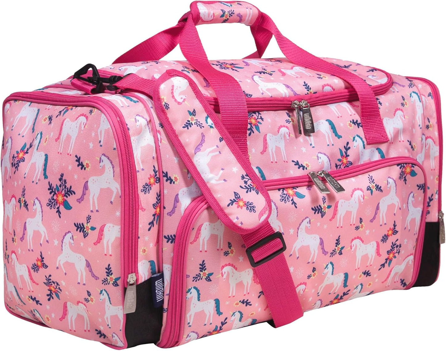 Wildkin Kids Weekender Duffel Bag – Carry-On Size for School, Travel, & Sleepovers
