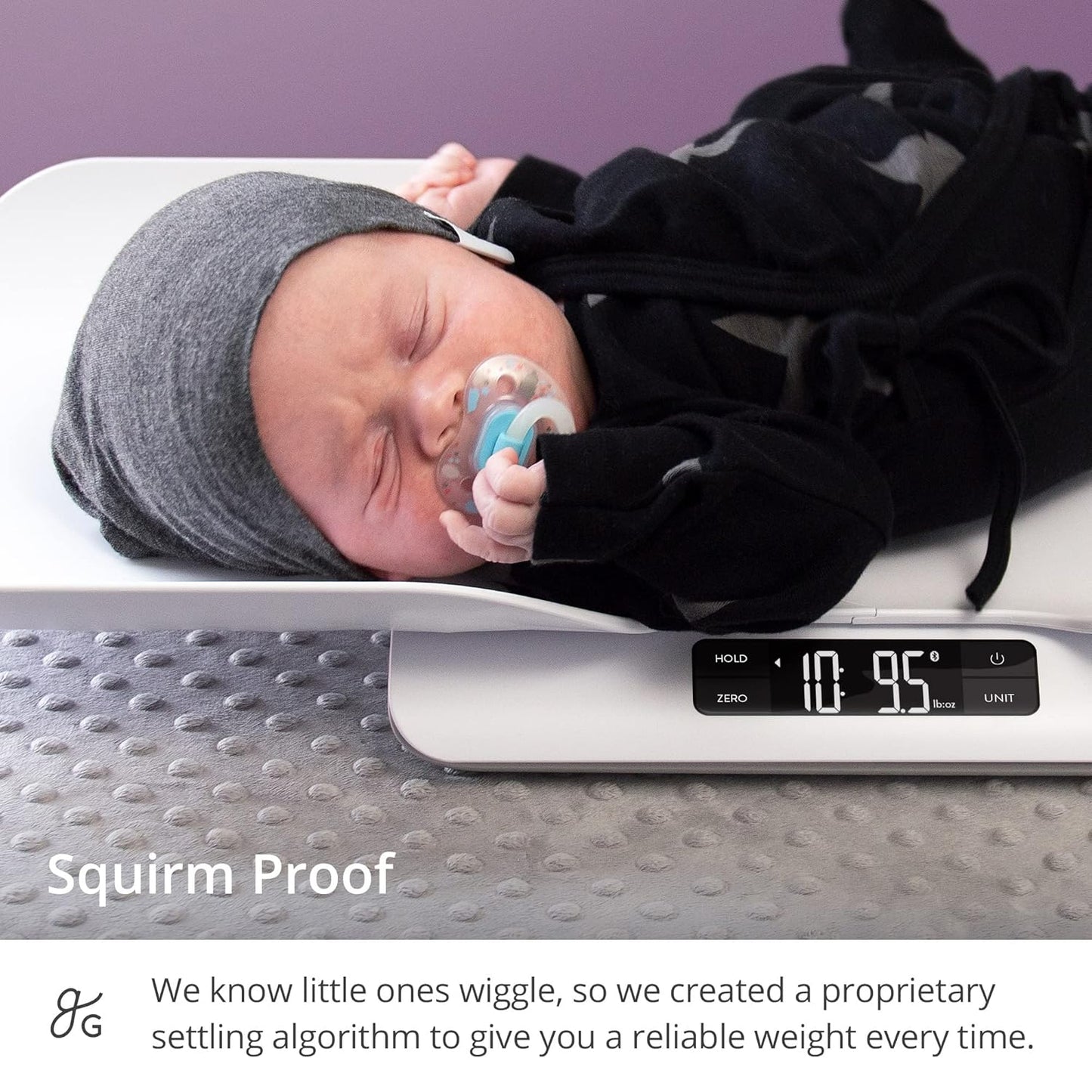 Greater Goods Smart Connected Baby Scale for Infants, Toddlers, and Pets – Digital Bluetooth Baby Weighing Scale with High Accuracy and Easy-to-Read Display