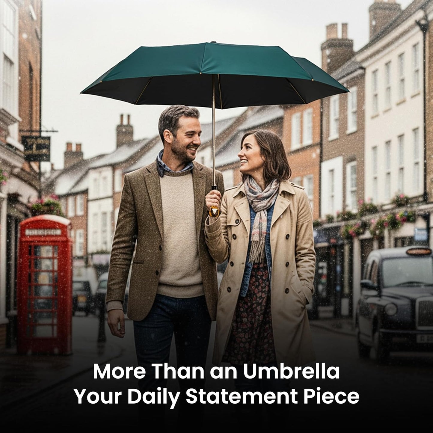 Handpainted Artisan Foldable Umbrella – Animal Lovers – Traditional Enamel Figurine – Fashion